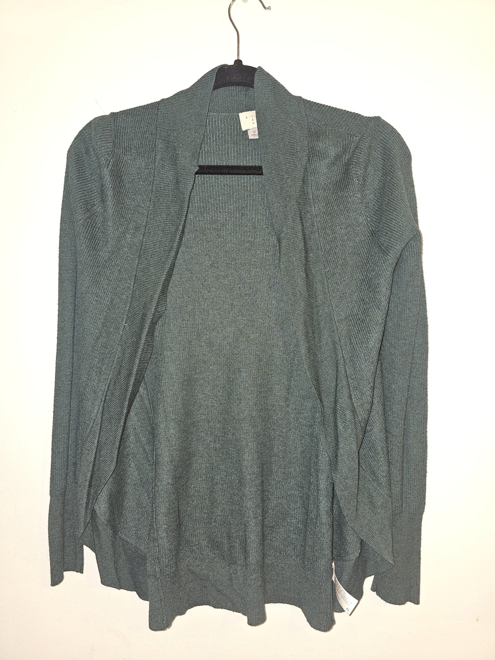 a new day Teal Open-Front Women's Cardigan